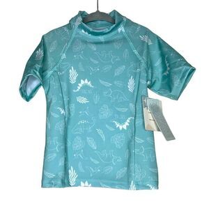 NEW Dot Dot Smile Short Sleeve Rash guard and Trunks Dino Swim Set 5/6